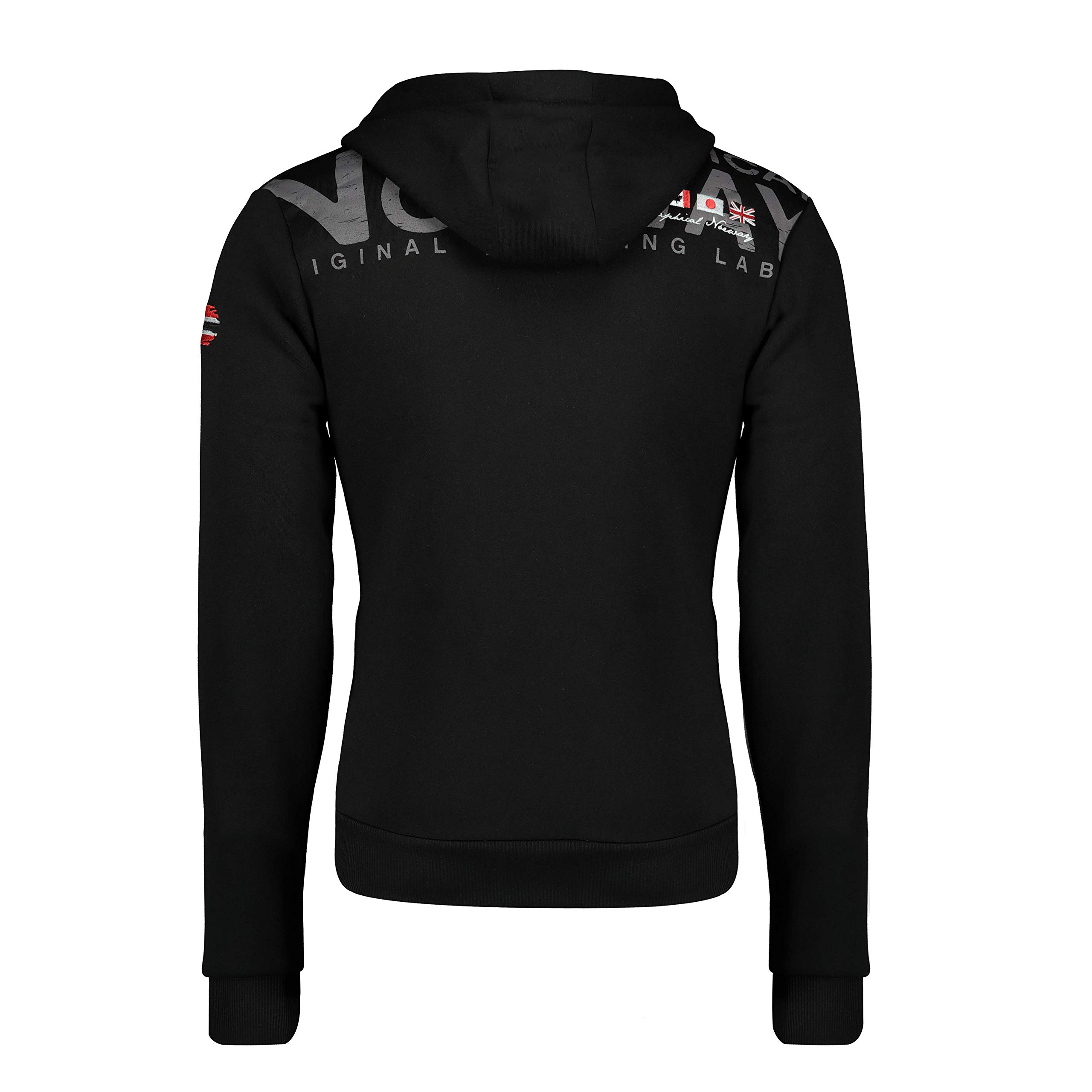 Geographical Norway Fespote Men - Felpa Uomo con Cappuccio Tasca A Canguro Zip - Felpe Pullover Hoody Neve A Maniche Lunghe - Abito Ideale Primavera Estate Autunno Inverno