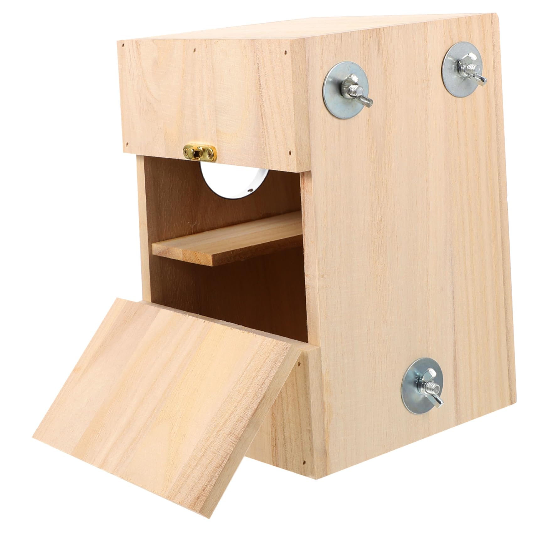 BESPORTBLE Nid Oiseau Bois Nichoir pour Oiseaux Nid Bois pour Oiseaux Accessoires pour Boîte de Reproduction Incubateur pour Canaris Perroquets