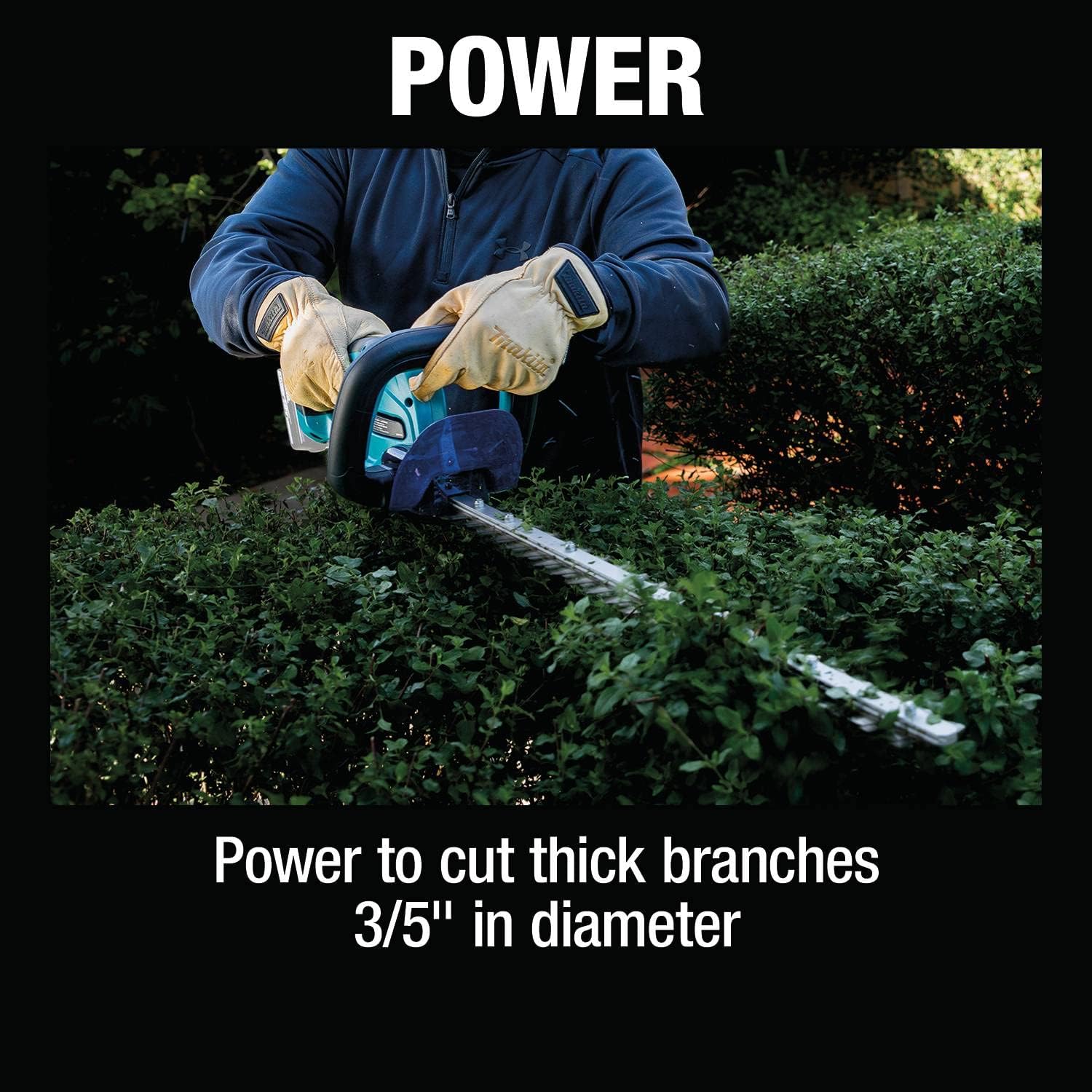 Makita XHU10Z 18V LXT Lithium-Ion Cordless 24" Hedge Trimmer, Tool Only
