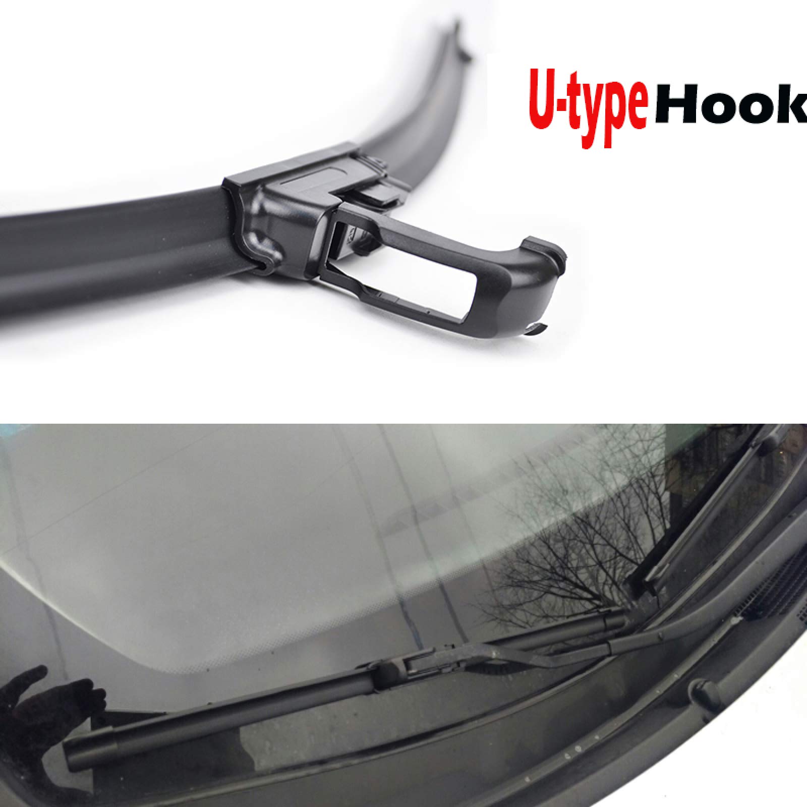 Limpiaparabrisas Delantero Y Trasero Para Citroën C3 (2002-2009, 2006, 2007 Y 2008), Con Escobillas Revestidas De 24" + 18" + 14"(Left Hand Drive