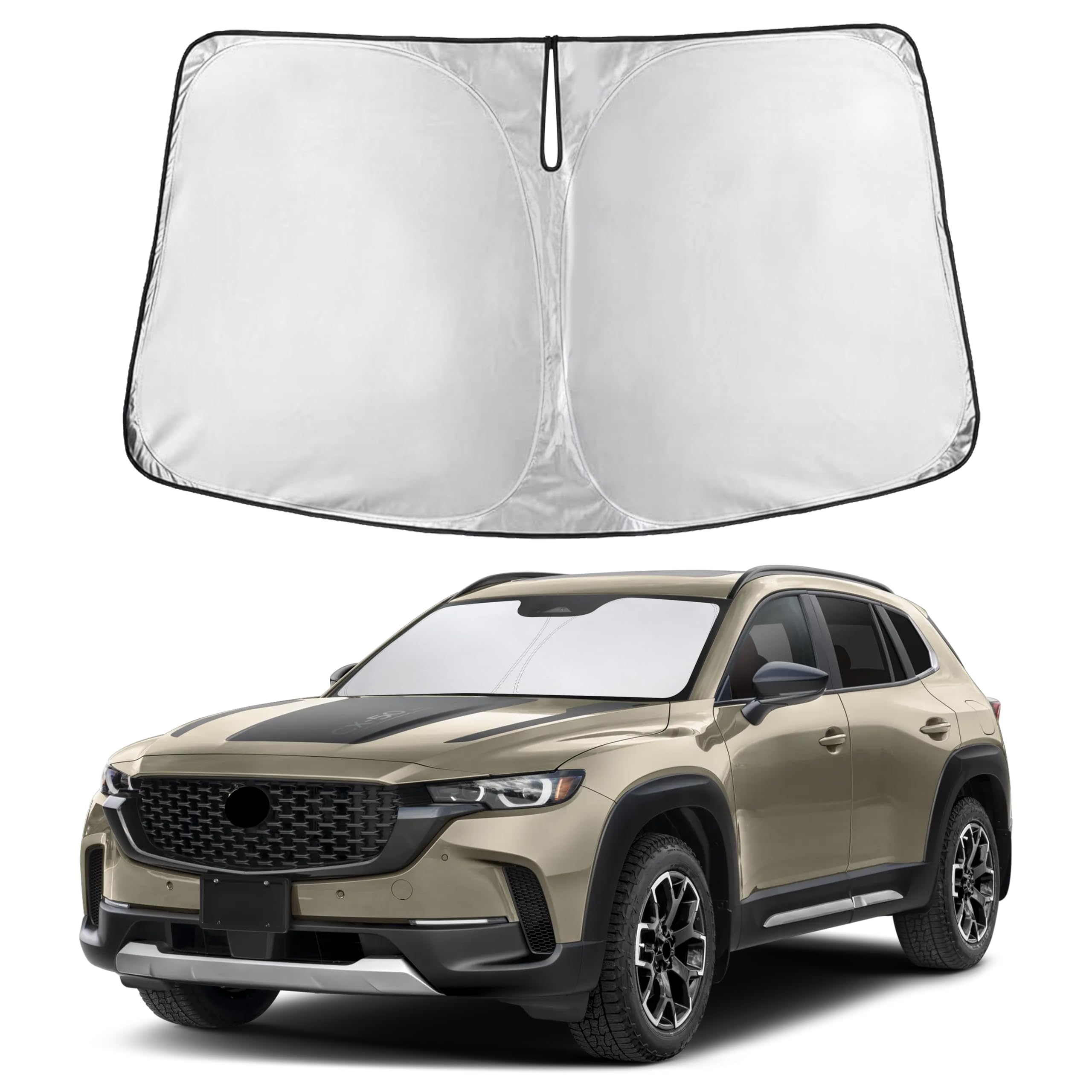 Autovir Windshields Sun Shade Fit for 2023-2024 2025 2026 Mazda CX50