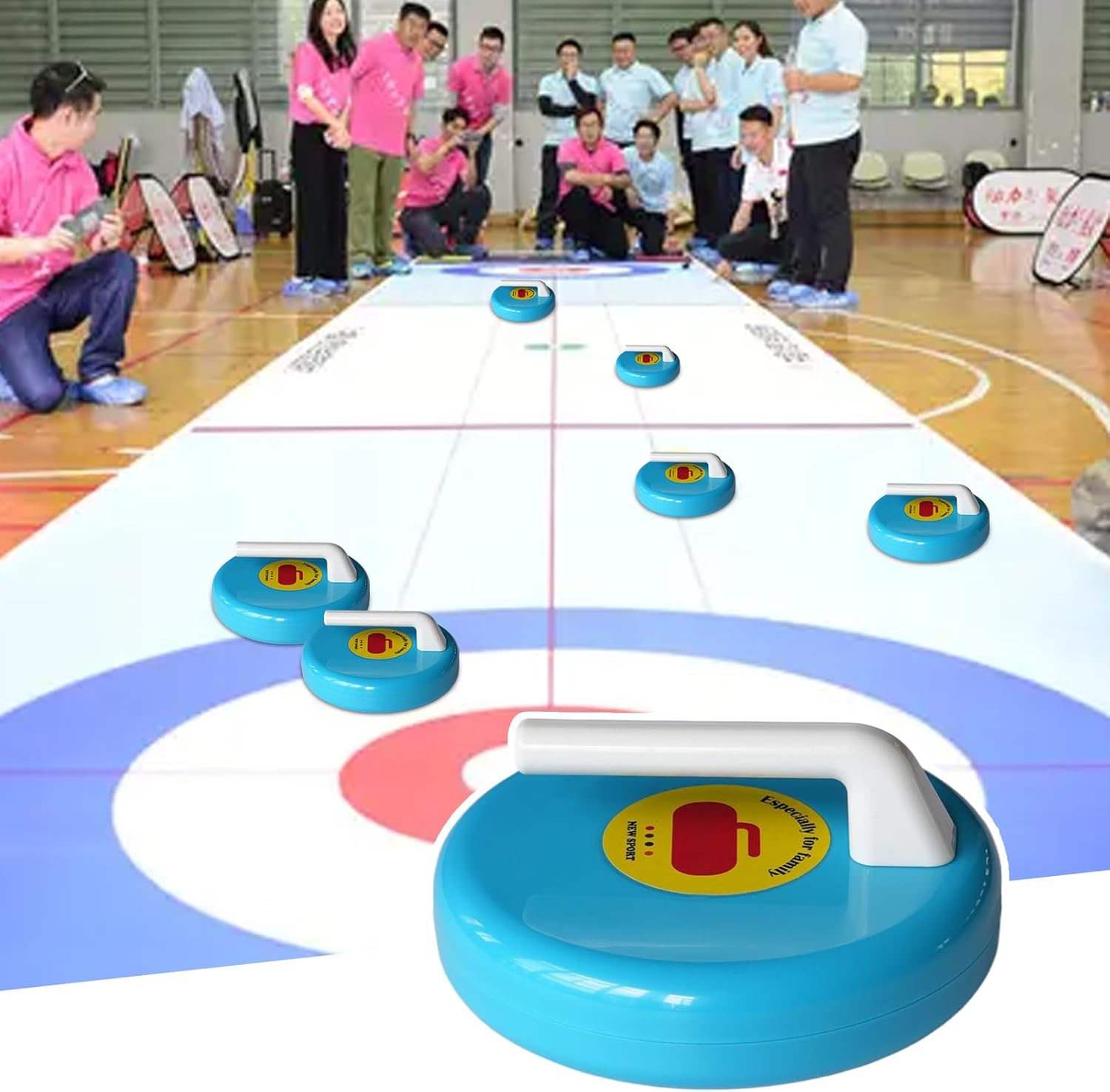 Curling Board Game,Tabletop Curling Game - Board Toys for Kids Family Gathering Party Backyard Yard Floor Holiday Classrooms Bar College Dorm