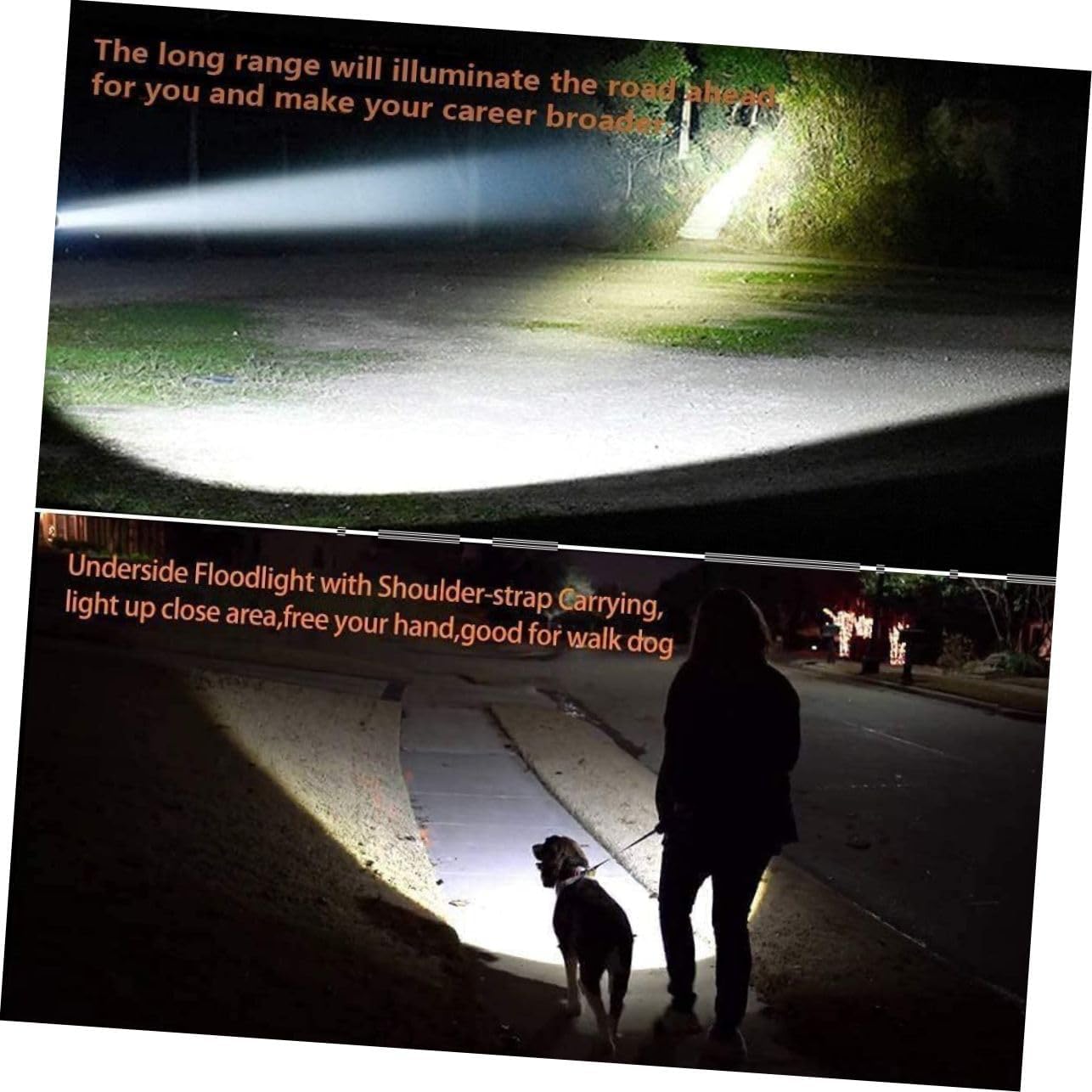 DOITOOL Outdoor LED Light Battery Batteries Work Lights with Stand Emergency Light Horizontal Spotlight