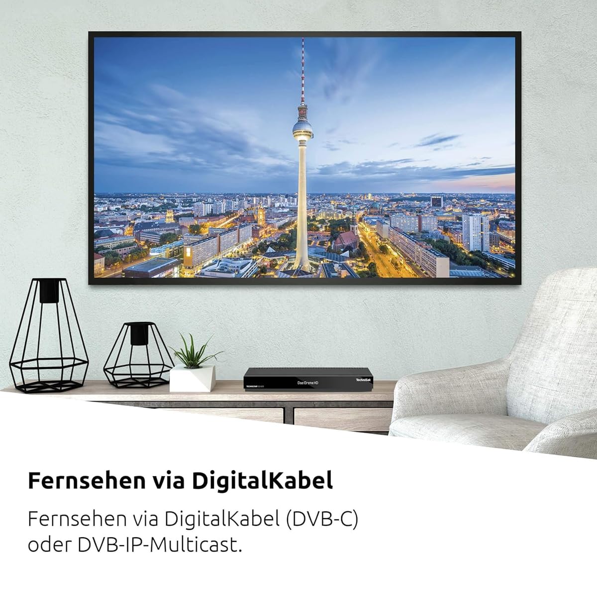 TechniSat TECHNISTAR K4 ISIO - Kabelreceiver Quattro-Tuner inkl 64GB USB Stick bis zu 11h HD TV Aufnahme - HDTV HDMI Internetfunkion DVB-IP-Multicast