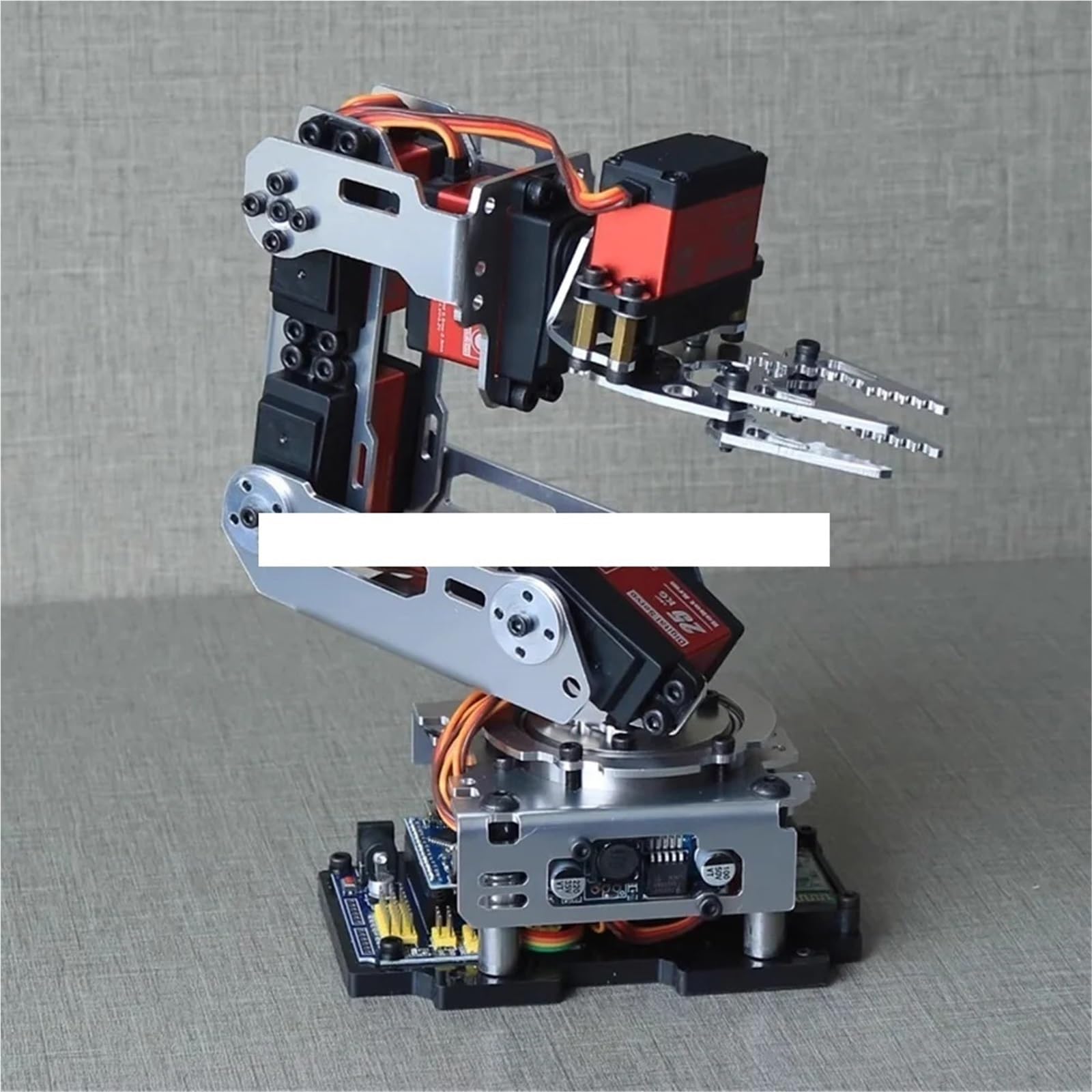 Ramię robota 6 DOF DIY Robot Claw Clamp Gripper Kit kompatybilny z programem Arduino z cyfrowymi serwami 20KG(Only metal frame)