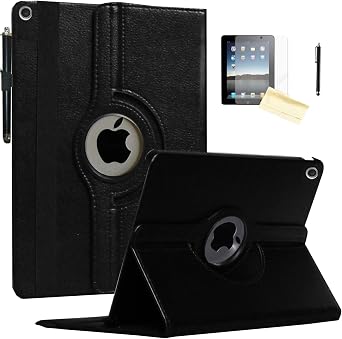 Case for iPad 10.2 inch, for iPad 9th 8th 7th Generation, Rotating Stand Smart Magnetic Auto Wake Up/Sleep Cover for A2602 A2603 A2604 A2605 MK2L3LL/A MK2P3LL/A MK673LL/A Black