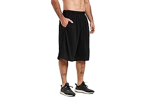 HQUEC Old School Basketball Shorts-12”