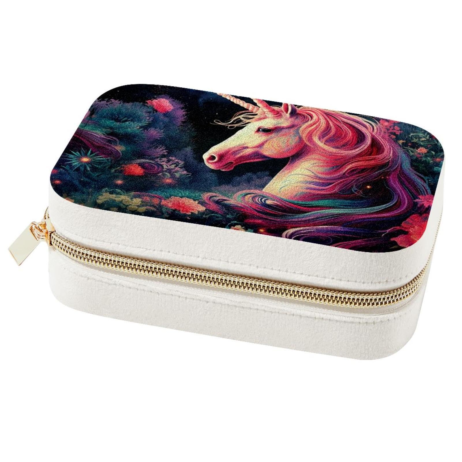 Boîte à bijoux voyage licorne de nuit pour vos déplacements