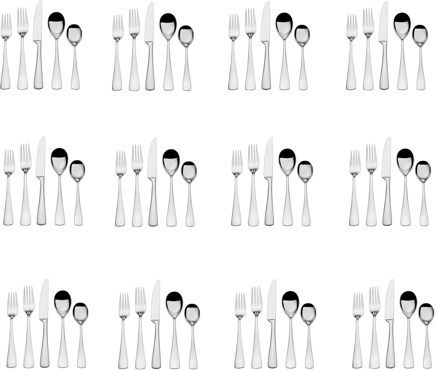 Mikasa Serena Forged Stainless Steel 60pc. Flatware Set (Service for Twelve)