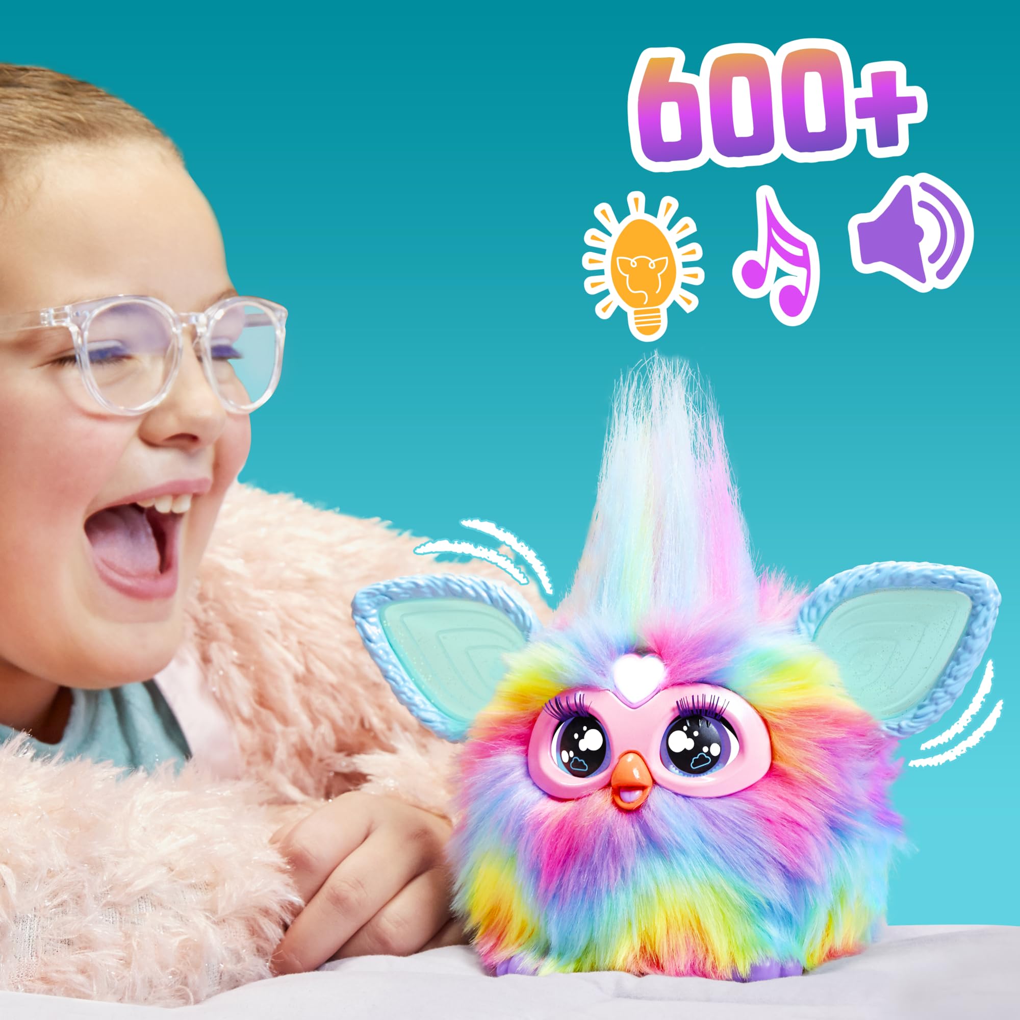 Interaktywna pluszowa zabawka Furby, barwienie metodą tie-dye - polska wersja