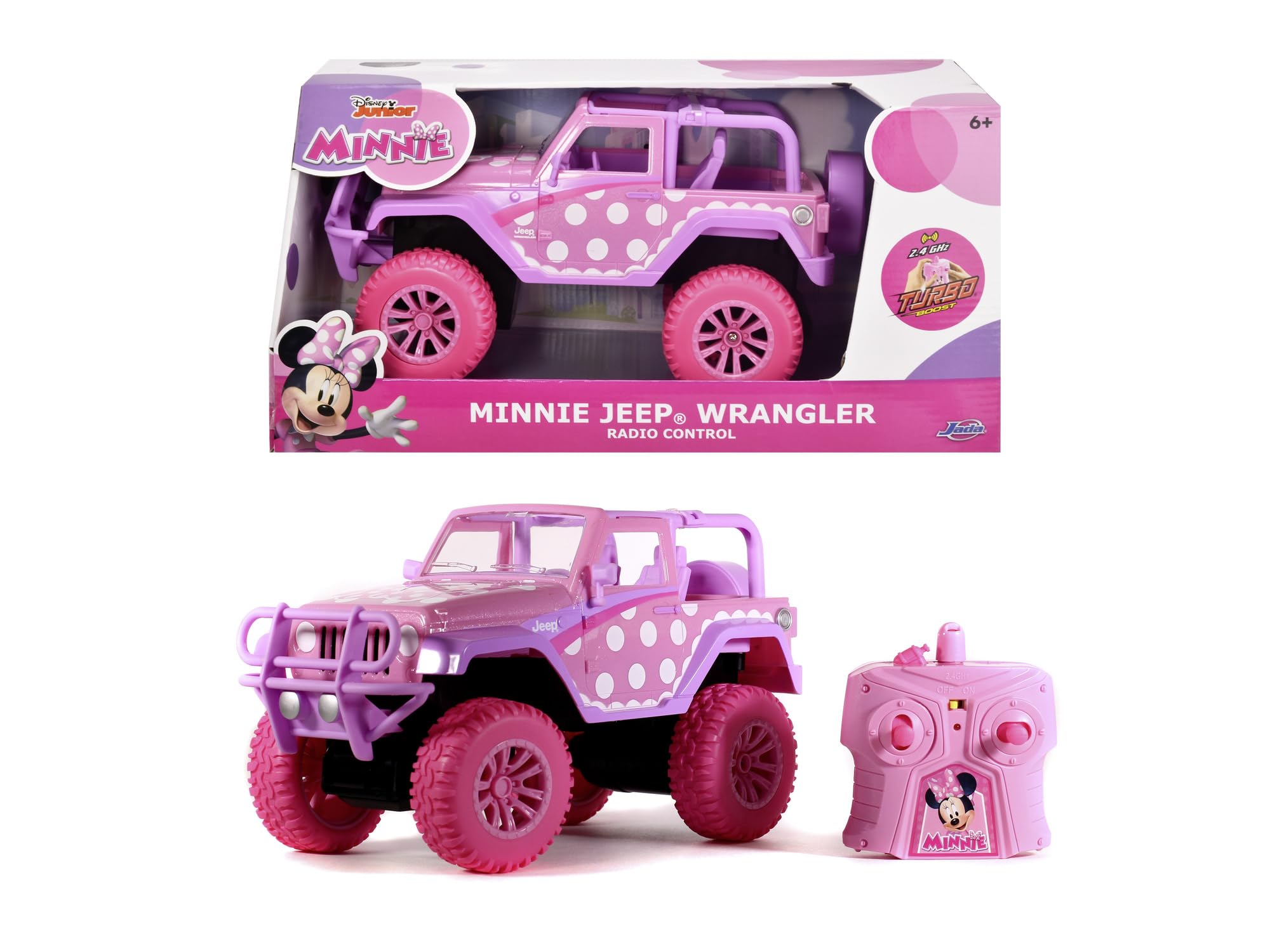Jada 253076000 RC Minnie Mouse Jeep Wrangler 1:16