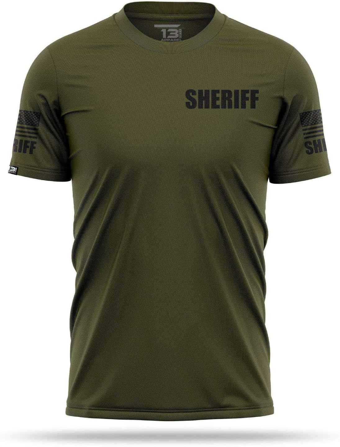 Sheriff Men’s Performance Duty Shirt, Lightweight Breathable Stretch Uniform, Moisture-Wicking, Durable Fit