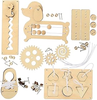 CIYODO 6 Conjuntos De Acessórios De Placa Ocupada Para Crianças Brinquedo Montado Acessório De Placa Ocupada Brinquedo Educacional Infantil Brinquedo Cognitivo Para Crianças