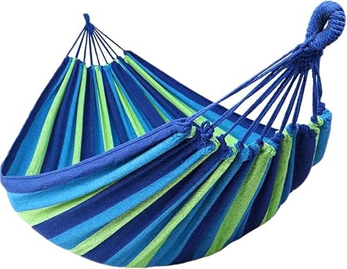 Hamaca Hamick Hamick Hamaca al aire libre Hamaca portátil Hamaca Camping Hamaca estable y cómoda Hamaca - Hamaca (sin palo de media luna, azul)
