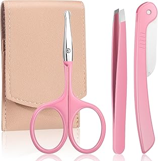 Tijeras de cejas para mujer, kit profesional ...