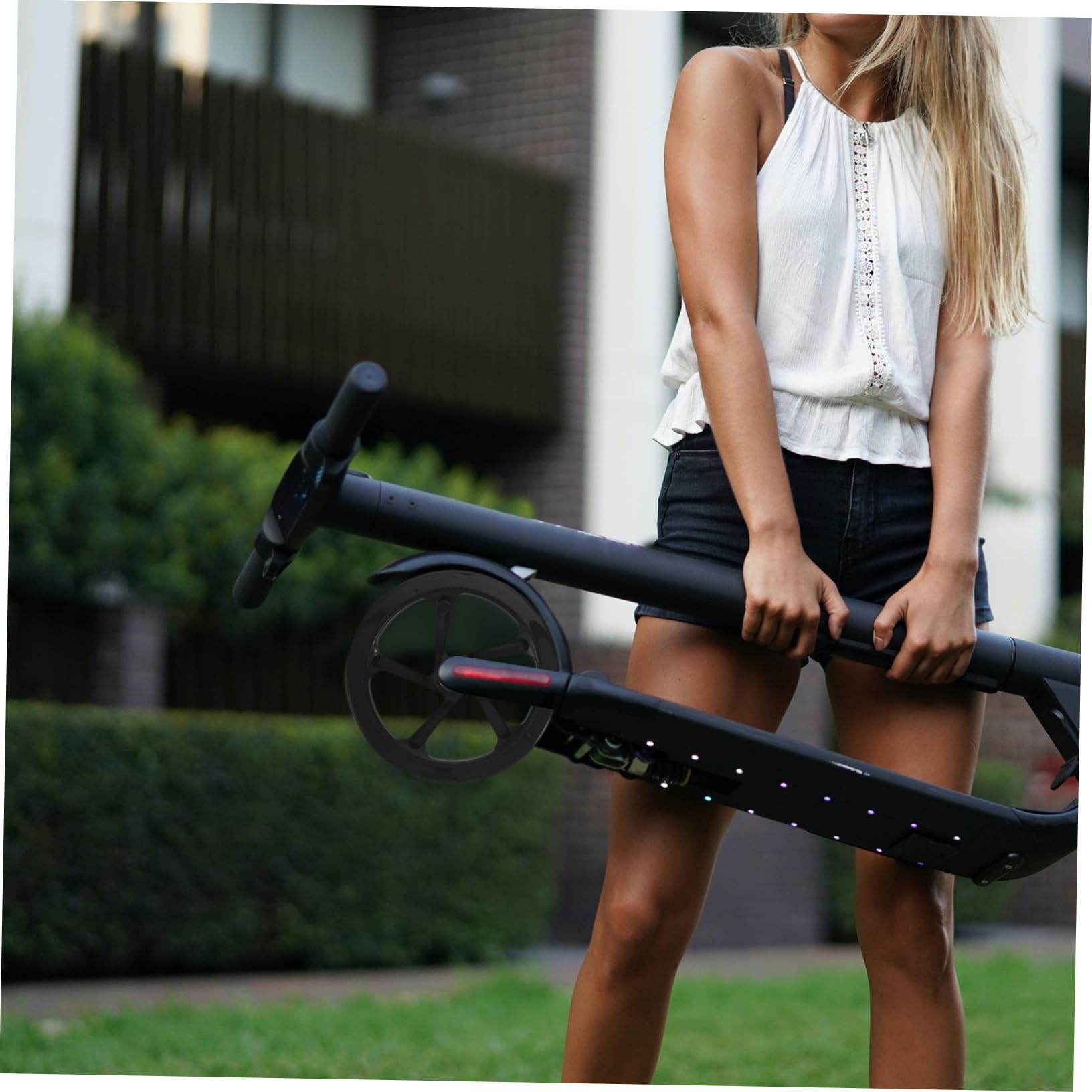 Alasum Roues de Trottinette Vitesse Rapide et Stabilité 180mm Roulements en PU Haute Élasticité Lot de 2 pour Routes en Béton et Places