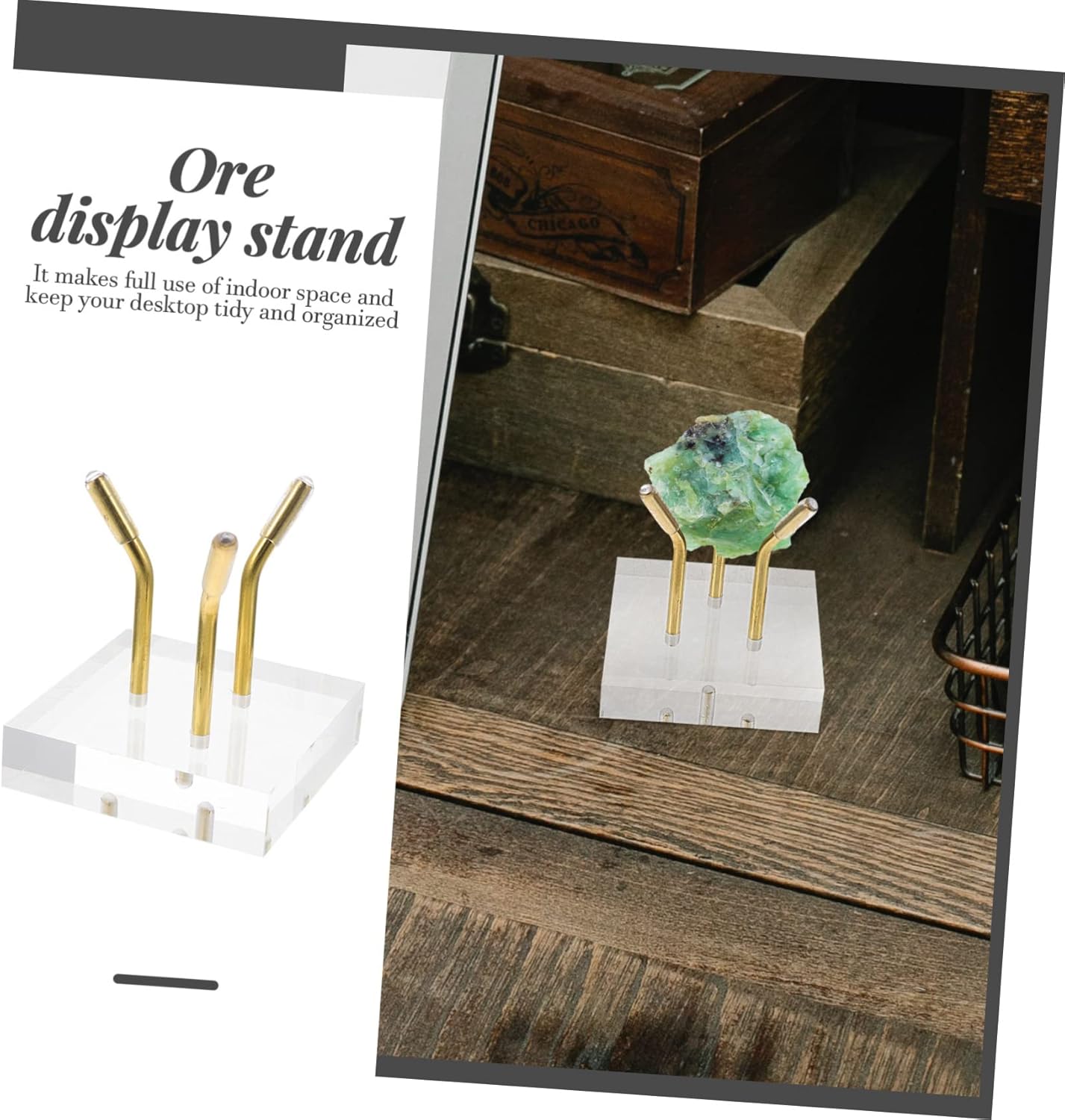 4pcs Acrylic Crystal Display Stand Three Column Pedestal for Collectibles Home Decor and Crystal Organization Smooth Finish and Stylish Storage for and Festivals