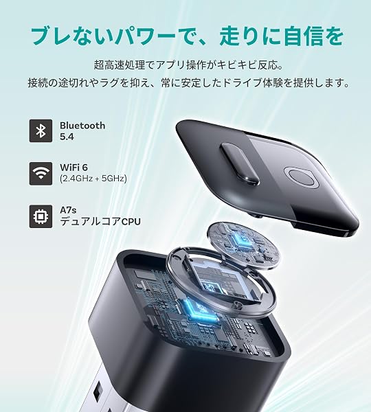 【公式】オットキャストOttocast Mini Pico【2026新登場】CarPlay(カープレイ)&Android Auto(アンドロイドオート)ワイヤレス化アダプター ミニサイズ コンパクトな設計 USB-Type A&C搭載 bluetooth接続 技適取得済 日本語取説付 カープレイ ワイヤレス android auto ワイヤレス アップルカープレイ 無線化 - 5
