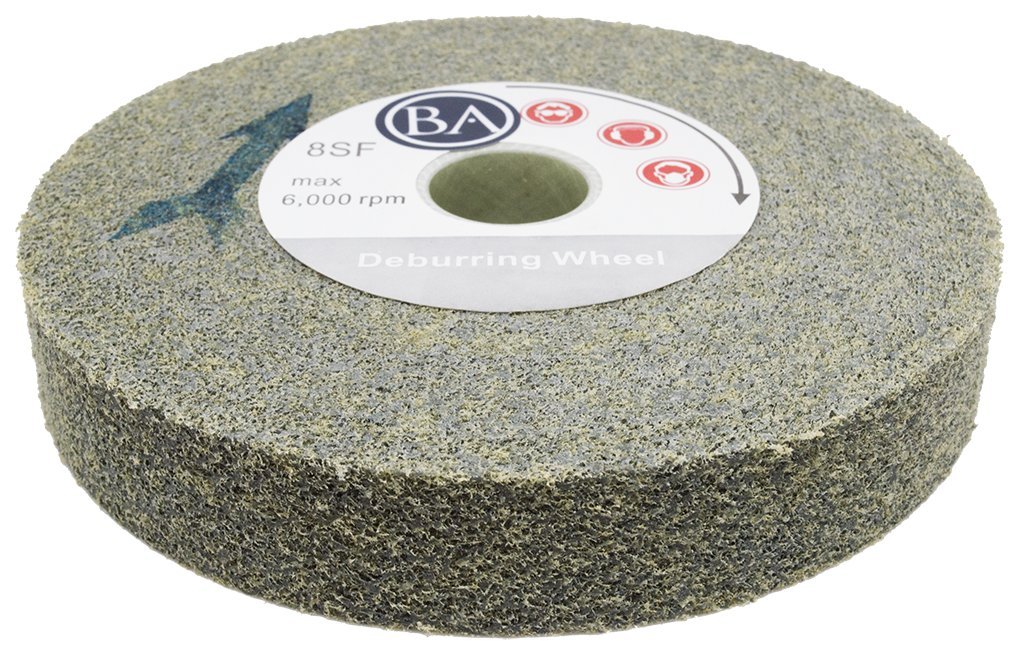 Benchmark Abrasives 6" x 1" x 1" Buffing Wheel for Bench Grinder, Silicon Carbide Deburring Tool for Metal 6 Inch Polishing Wheel, Finishing Surface Conditioning on Stainless Steel, Copper (8S Fine)