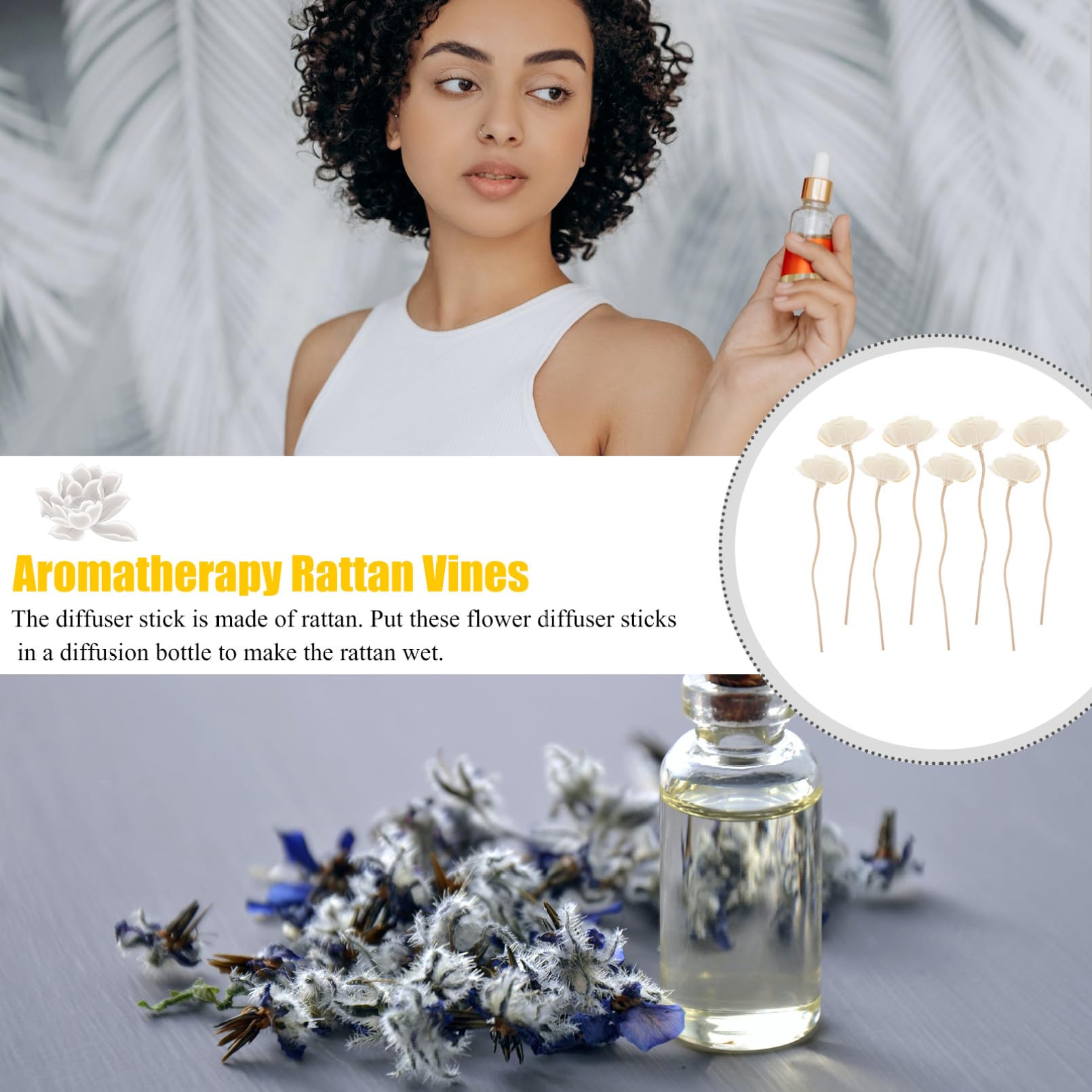 Alipis 32 STK Tong-Gras- Stick Mit Ätherischen Ölen Diffusor-Sticks Rein Nebel Duftdiffusor Für Zu Hause Stick-diffusor Duftdiffusoröl Aromatherapie Pflege Topper Flüssig Rattan Weiß