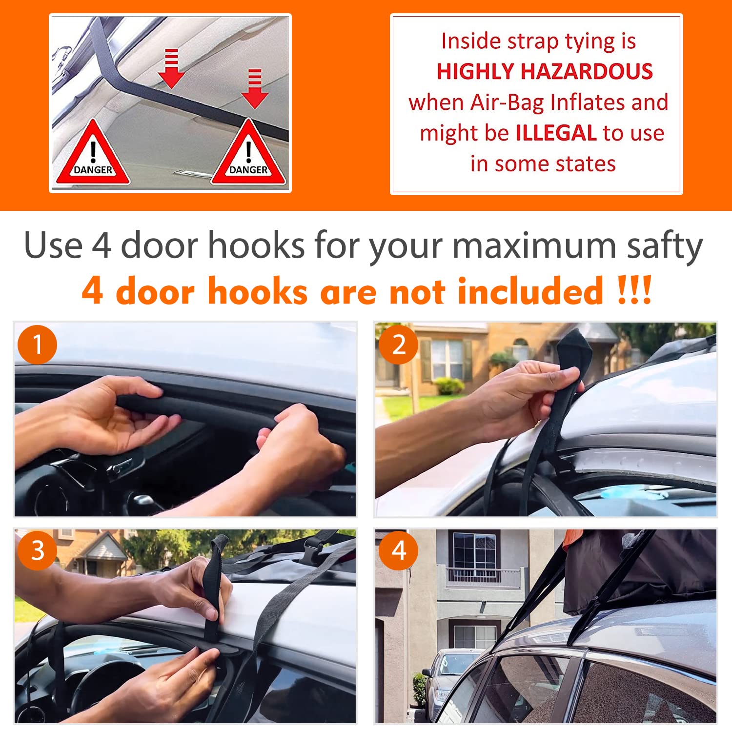 FIVKLEMNZ 15 Cubic Car Roof Bag Cargo Carrier, Waterproof Rooftop Cargo