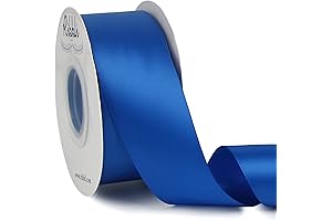 Ribbli Royal Blue Double-Faced Satin Ribbon 1-1/2"