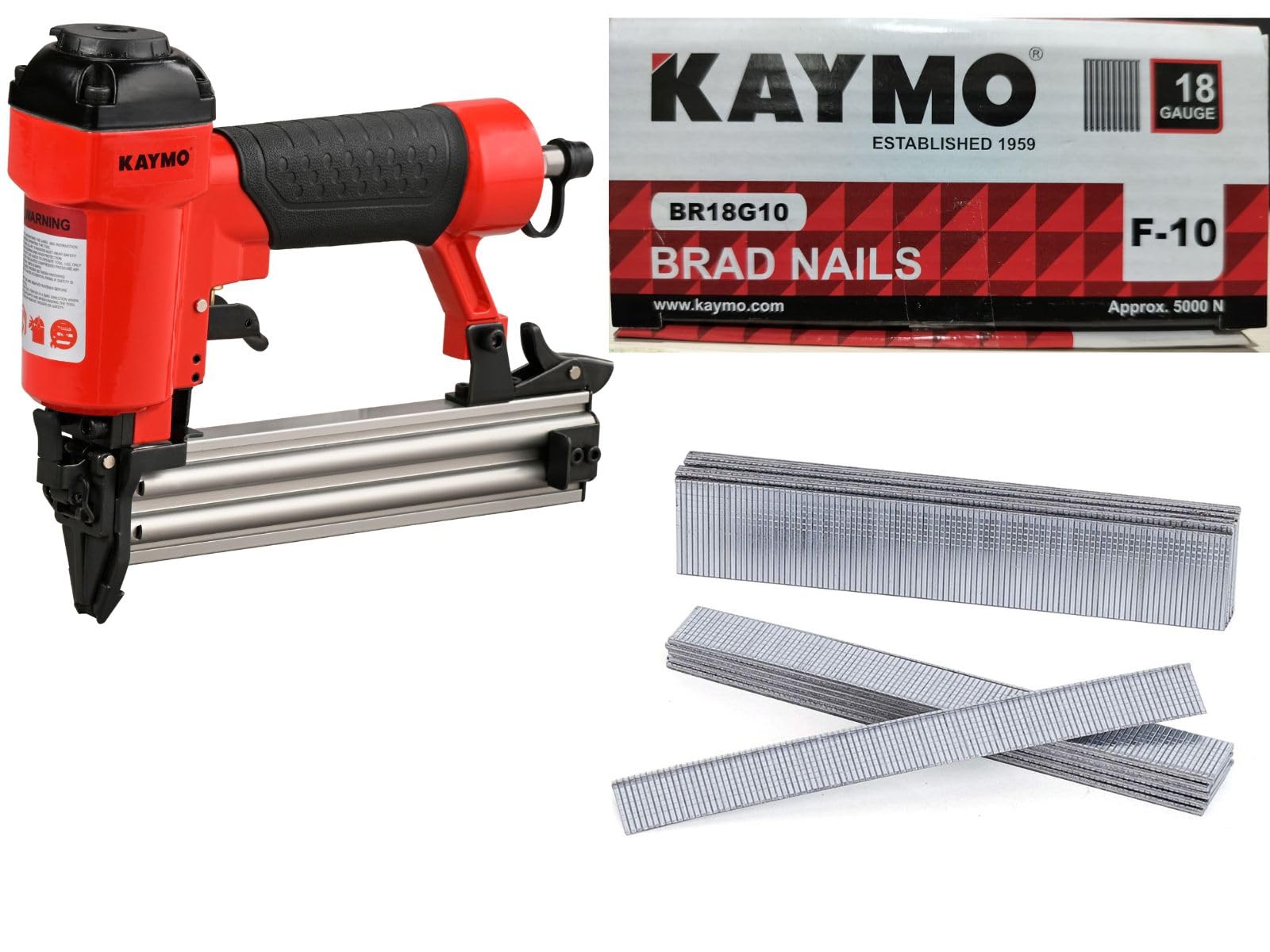 Kaymo Pneumatic Bradder Nailer NEO-F32 Red 10-32mm With Nails F-10 (5000 pins) (B0CTXCYWM5) Amazon Price History, Amazon Price Tracker