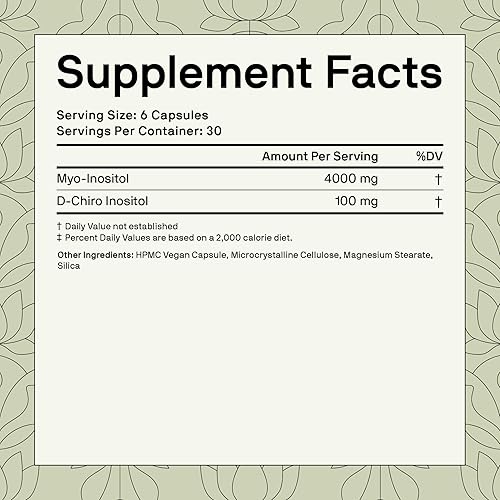 Miniatura 7 de Nutriissa Mio-inositol femenino divino 4000 mg y D-Chiro 100 mg - Proporción 40:1 para equilibrio hormonal y apoyo del estado de ánimo - Certificado