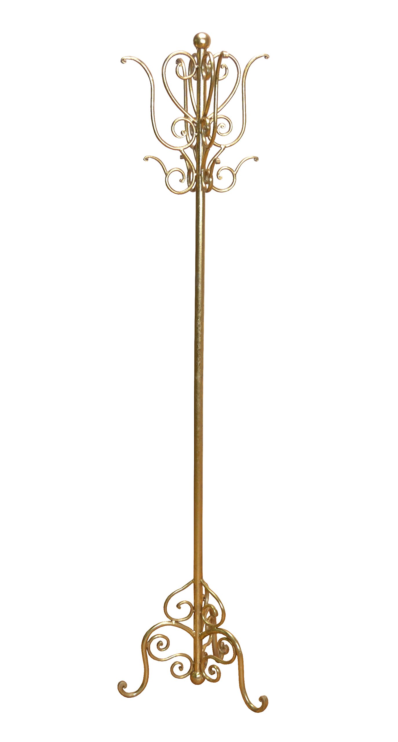 Garderobenständer antik goldfarben