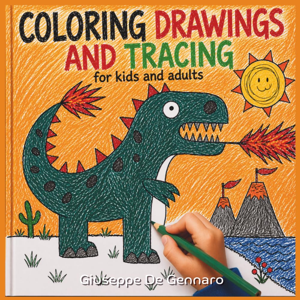 Coloring Book: and Tracing Book for Kids and Adults | Creative and Relaxing Activities