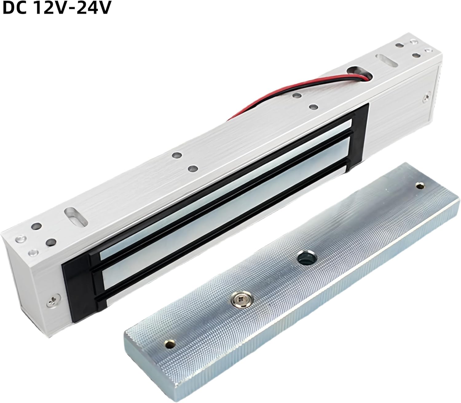 Electromagnetic Door Lock, 600LBS/280KG Electric Magnetic Lock 12V/24V, Fail Safe Door Access Control System w/Z and L Bracket, Time Delay, Indoor Gate Garage Door Security