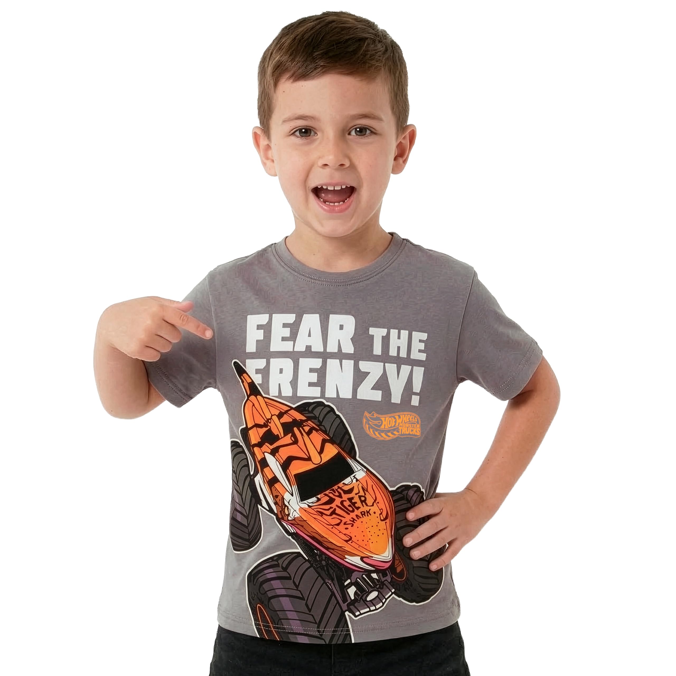 Hot Wheels Monster Trucks T-Shirty Dla Chłopców, Odzież Monster Truck Dla Chłopców, Ubrania Dla Dzieci
