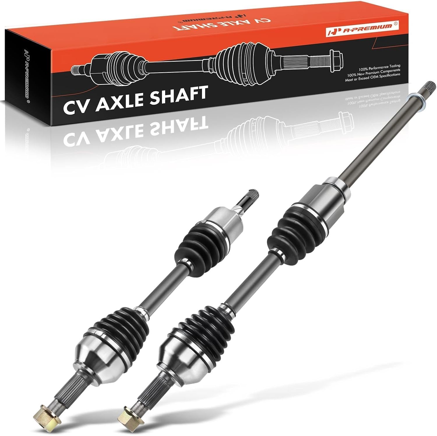 A-Premium Pair (2) Front CV Axle Shaft Assembly Compatible with Nissan Rogue 2008-2013 AWD, Rogue Select 2014-2015 AWD, All-Wheel Drive Only, Left and Right, Replace# 39101JG04C, 39100JM10A Front Driver and Passenger Side