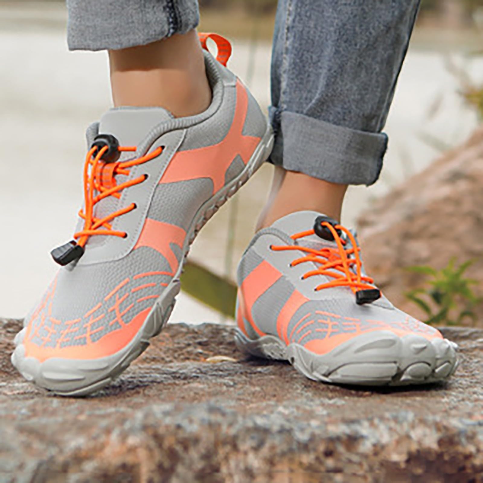 Generisch barfußschuhe Damen weiß, Wasserschuhe Damen schwarz, schnelltrocknende Badeschuhe, rutschfeste Wasserschuhe, leichte Fitnessschuhe, Unisex Surfschuhe, Yoga Aquaschuhe, poolschuhe