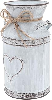 YARNOW Metal Flower Bucket Rustic Milk Jug French Buckets Decorative Milk Can Vi - Compare price