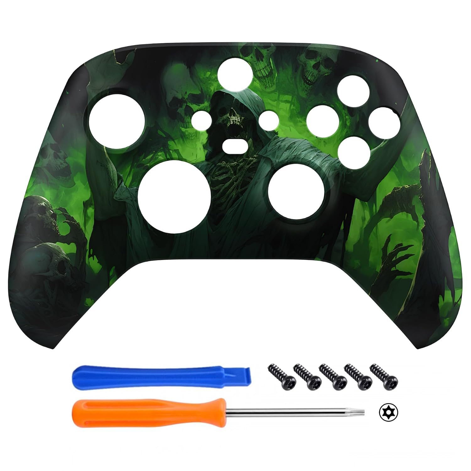 eXtremeRate Custom Shell for Xbox Series X & S Controller - Revitalize Your Controller - Dark Carnival Cover Replacement Accessories Front Housing Cover for Xbox Core Controller [Control NOT Included] image 3