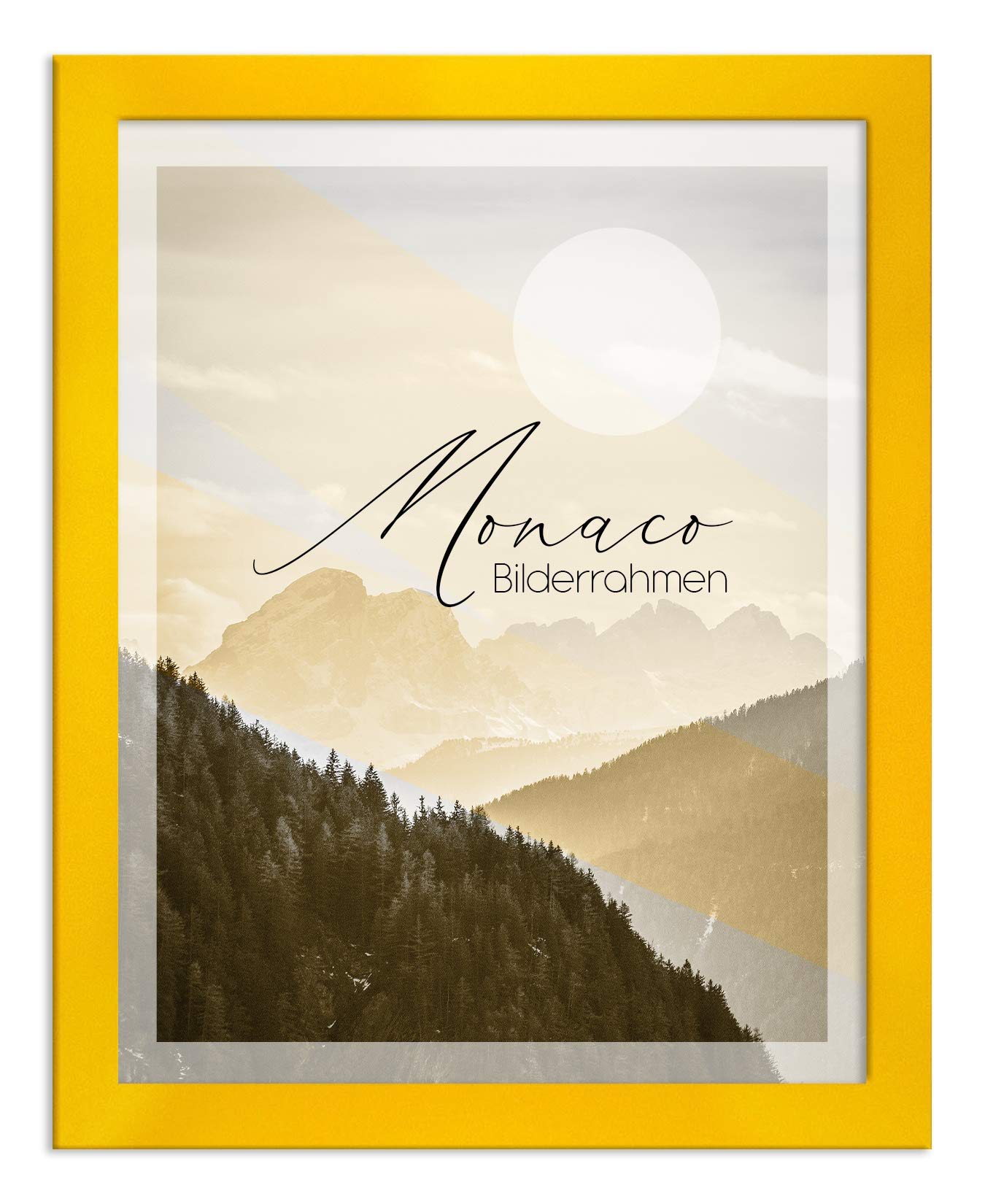 Cadre photo 50x70 cm BIRAPA jaune pour illuminer votre salon