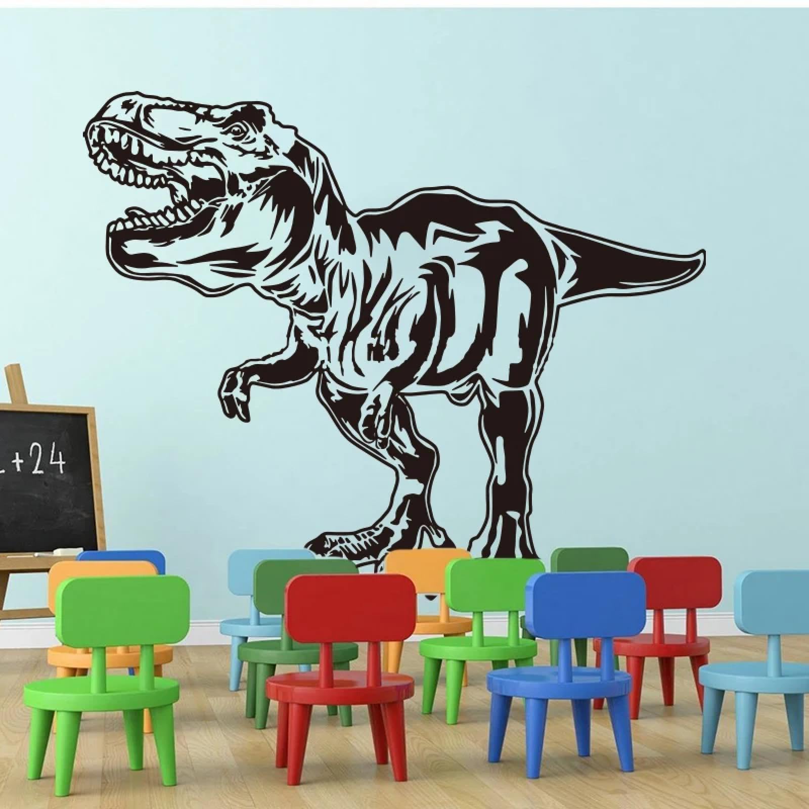 YOUOUSI Tyrannosaurus Rex Dinosaur Animal wall Decals for Boys' Rooms, Children's Rooms, Nurseries, playrooms, Living Rooms, and bedrooms. Vinyl Decorative Art Decals.