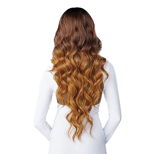 Miniatura 6 de Sensationnel Peluca de mezcla de cabello humano HD con encaje frontal Butta Lace Ocean Wave 30 pulgadas (BALAYAGEGOLD)