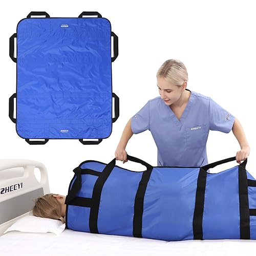 Multipurpose 48" x 40" Positioning Bed Pad with Reinforced Handles