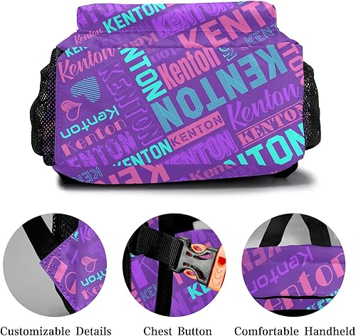 Miniatura 5 de Mochila escolar personalizada para niños y niñas, mochila personalizada con nombre personalizado, Style 8, Moderno