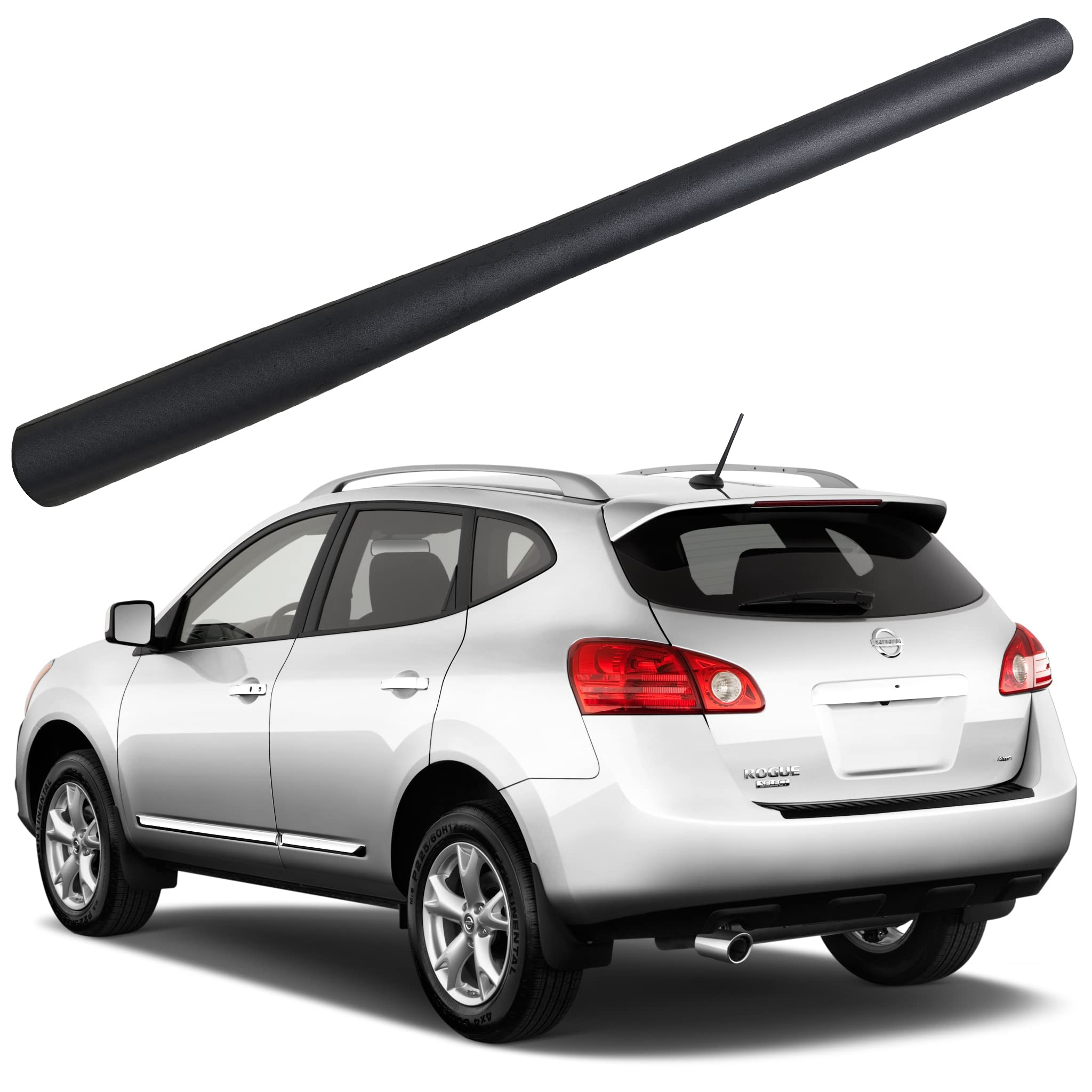 7 Inch Rubber Antenna for Nissan Rogue Select (2014-2015), Nissan Rogue Select Antenna - Car Wash Proof, Internal Copper Coil Antenna Mast Replacement