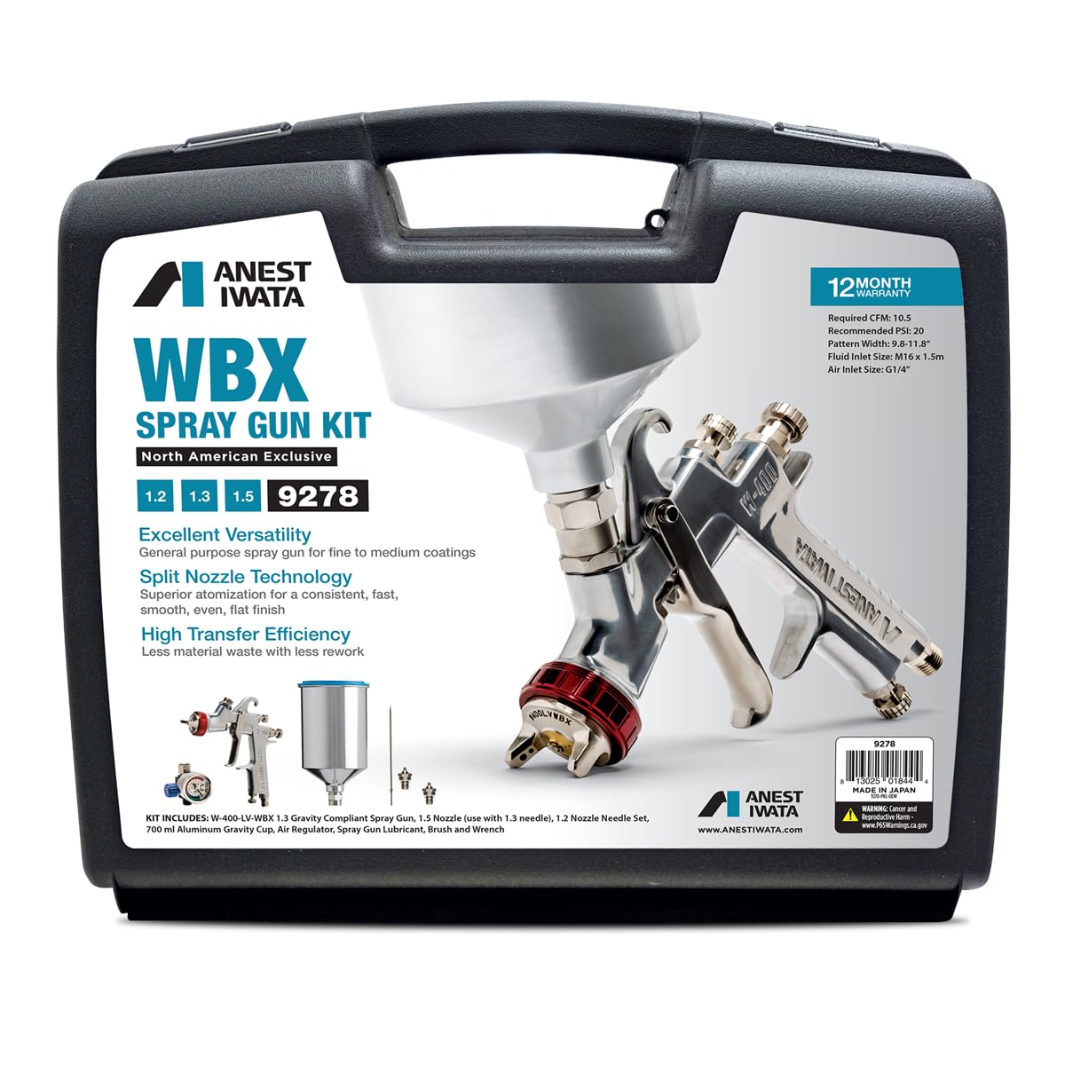 Amazon.com : ANEST IWATA W400lv-wbx Multi Tip Value : Tools & Home