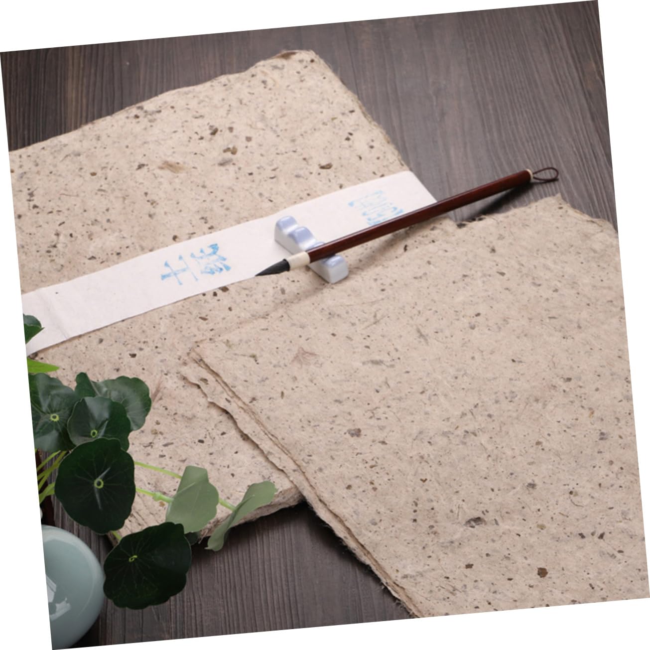 ARTIBETTER 2 Series Papel Artesanal De Para Caligrafía Y Pintura Papel Multipropósito Ligero Y Portátil Para Diy Y Moxa 50 Hojas*2