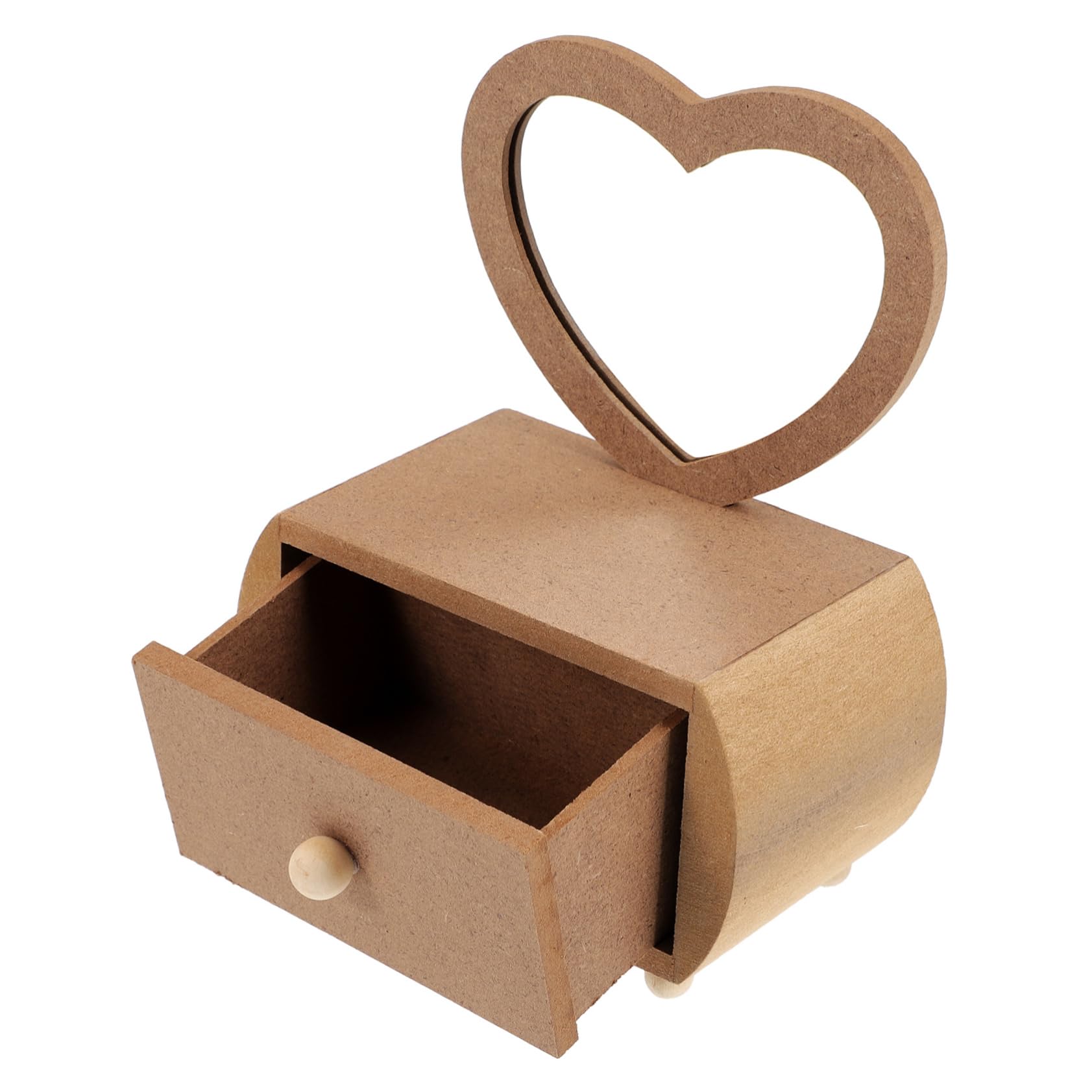 ULDIGI Makeup Vanity Desk Girls Dresser Love Dressing Table Wooden Vanity with Mirror Girls Table