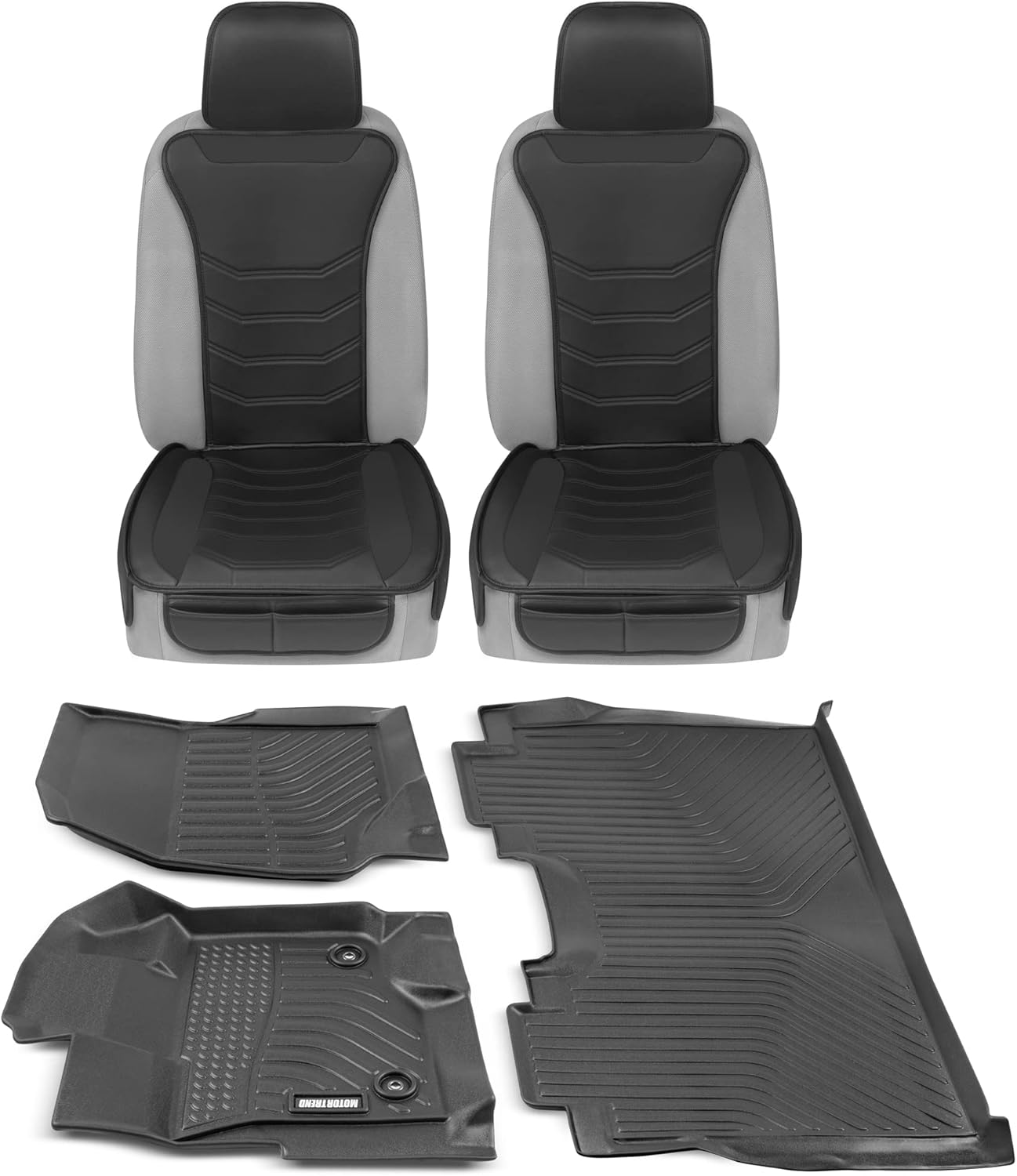 Motor Trend Faux Leather Seat Covers and 3D