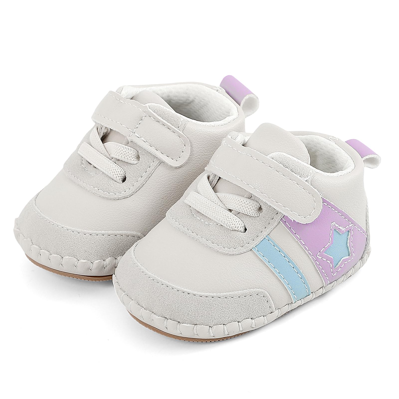 MK MATT KEELY Baby Boys Girls Soft Sole Sneakers Infant PU Leather Shoes Prewalkers — view 6