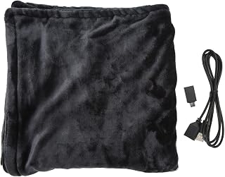Electric Heated Blanket, Comfortable Fast Safe Temperature Adjustable Wide Usage Fleece Electric Heating Shawl for Winter