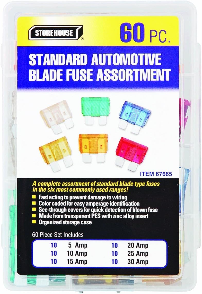 60 Piece ATO/ATC Blade Fuse Set