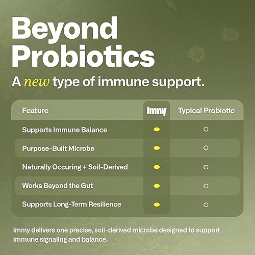 Miniatura 4 de IMMY Suplemento inmunológico para apoyo del estado de ánimo y salud intestinal, 90 unidades - Apoya el alivio de las articulaciones, la